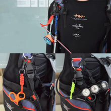Load image into Gallery viewer, 1PC 316 Stainless Steel Diving BCD Equipped Underwater Luminous Safety Rope Buckle Hand-Woven Single-Head Hook Anti-Lost Rope
