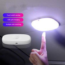 Load image into Gallery viewer, 10 LED Car Interior Touch Ceiling Light Wall Reading Lamp Magnet Base Ceiling Light Ambient Mood Trunk Light Inside
