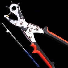 Load image into Gallery viewer, 1Pc Punching Pliers High Carbon Steel Anti Slip Handle Leather Punch Labor-Saving Multifunctional Hand Tools

