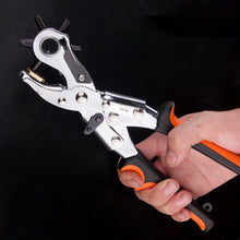 Load image into Gallery viewer, 1Pc Punching Pliers High Carbon Steel Anti Slip Handle Leather Punch Labor-Saving Multifunctional Hand Tools
