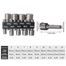 Load image into Gallery viewer, 9/14Pcs Powerful Socket Inner Hexagonal Wrench Hexagonal Handle Screwdriver Socket Extension Rod Pneumatic Screwdriver Insert Tool Set
