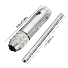 Load image into Gallery viewer, M3-M8 Adjustable Ratchet Wrench 5pcs Hand Tap Tapping Forward and Reverse Tapping Hand Tool Accessory Set
