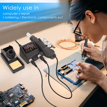 Load image into Gallery viewer, 8898 Heat Gun Electric Soldering Iron Dual Digital Display Two in One Welding Station Welding Maintenance Tool Combination
