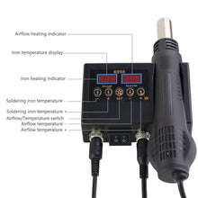 Load image into Gallery viewer, 8898 Heat Gun Electric Soldering Iron Dual Digital Display Two in One Welding Station Welding Maintenance Tool Combination
