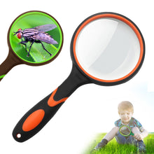 Load image into Gallery viewer, 10X Magnifying Glass For Kids Seniors Handheld Reading Magnifier 50mm Magnifying Lens For Reading Science Nature Exploration
