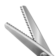 Load image into Gallery viewer, 1Pc Professional Sawtooth Tailor's Scissors Shears Zig Zag Cut Sewing Scissors Dressmaking Tailor Shears Black Scissors
