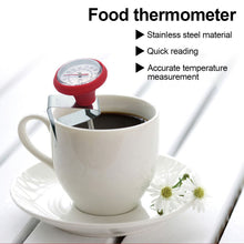 Load image into Gallery viewer, 0 to120℃ Dial Thermometer for Coffee Pot Milk Frothing Jug Professional Cafe KitchenTemperature Measuring Tools
