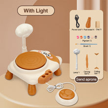 Load image into Gallery viewer, USB Electric Pottery Wheel Machine Mini Pottery Making Machine DIY Craft Ceramic Clay Pottery Kit With Pigment Clay Kids Toy
