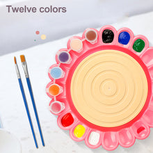 Load image into Gallery viewer, USB Electric Pottery Wheel Machine Mini Pottery Making Machine DIY Craft Ceramic Clay Pottery Kit With Pigment Clay Kids Toy
