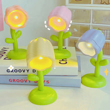 Load image into Gallery viewer, Mini LED Flower Night Light Cute Small Table Lamp Desktop Ornament Bedside Bedroom Ambient Lights Children Toy Kids Holiday Gift

