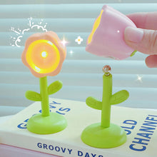 Load image into Gallery viewer, Mini LED Flower Night Light Cute Small Table Lamp Desktop Ornament Bedside Bedroom Ambient Lights Children Toy Kids Holiday Gift
