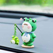 Load image into Gallery viewer, Cute Car Interior Decoration Car Mini Frog Decoration Car Supplies Center Console Ornament
