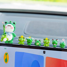 Load image into Gallery viewer, Cute Car Interior Decoration Car Mini Frog Decoration Car Supplies Center Console Ornament
