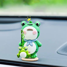 Load image into Gallery viewer, Cute Car Interior Decoration Car Mini Frog Decoration Car Supplies Center Console Ornament
