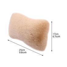 Load image into Gallery viewer, Winter Soft Plush Car Seat Neck Rest Pillow Headrest Plush Warmth Comfort Lumbar Neck Pillow Support Accessories
