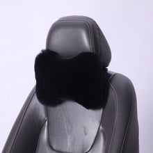 Load image into Gallery viewer, Winter Soft Plush Car Seat Neck Rest Pillow Headrest Plush Warmth Comfort Lumbar Neck Pillow Support Accessories
