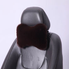 Load image into Gallery viewer, Winter Soft Plush Car Seat Neck Rest Pillow Headrest Plush Warmth Comfort Lumbar Neck Pillow Support Accessories
