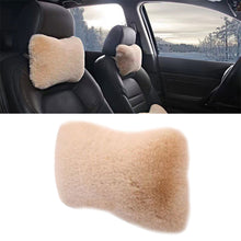 Load image into Gallery viewer, Winter Soft Plush Car Seat Neck Rest Pillow Headrest Plush Warmth Comfort Lumbar Neck Pillow Support Accessories
