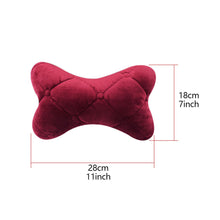 Load image into Gallery viewer, Car Headrest Neck Pillow Cotton Seat Car Neckrest Support Breathable Fabric Cover for Winter
