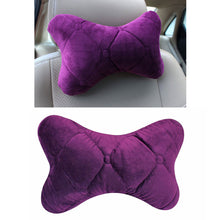 Load image into Gallery viewer, Car Headrest Neck Pillow Cotton Seat Car Neckrest Support Breathable Fabric Cover for Winter
