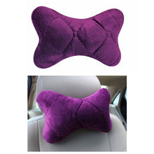 Load image into Gallery viewer, Car Headrest Neck Pillow Cotton Seat Car Neckrest Support Breathable Fabric Cover for Winter
