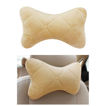 Load image into Gallery viewer, Car Headrest Neck Pillow Cotton Seat Car Neckrest Support Breathable Fabric Cover for Winter
