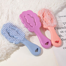 Load image into Gallery viewer, Cute Cloud Mini Smooth Hair Comb Portable Hollow Student Household Hairdressing Hair Comb Wet Dry Styling Comb
