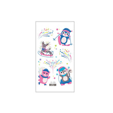 Load image into Gallery viewer, Christmas Snowflake Children's Cartoon Tattoo Sticker Simulated Tattoos Sticker Creative Snowman Women Men Tattoo Stickers
