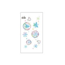Load image into Gallery viewer, Christmas Snowflake Children's Cartoon Tattoo Sticker Simulated Tattoos Sticker Creative Snowman Women Men Tattoo Stickers
