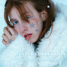 Load image into Gallery viewer, Christmas Snowflake Children's Cartoon Tattoo Sticker Simulated Tattoos Sticker Creative Snowman Women Men Tattoo Stickers
