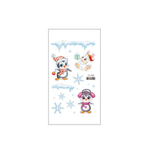 Load image into Gallery viewer, Christmas Snowflake Children's Cartoon Tattoo Sticker Simulated Tattoos Sticker Creative Snowman Women Men Tattoo Stickers
