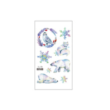 Load image into Gallery viewer, Christmas Snowflake Children's Cartoon Tattoo Sticker Simulated Tattoos Sticker Creative Snowman Women Men Tattoo Stickers
