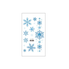 Load image into Gallery viewer, Christmas Snowflake Children's Cartoon Tattoo Sticker Simulated Tattoos Sticker Creative Snowman Women Men Tattoo Stickers
