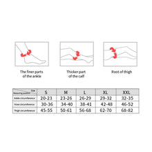 Load image into Gallery viewer, Traceless High Elastic 2 Pressure Compression Stockings Nursing Compression Stocking Unisex Medical Class Sleep Feet Varicose Vein Socks
