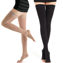Load image into Gallery viewer, Traceless High Elastic 2 Pressure Stockings Nursing Compression Stocking Unisex Medical Class Sleep Feet Varicose Vein Socks
