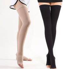 Load image into Gallery viewer, Traceless High Elastic 2 Pressure Stockings Nursing Compression Stocking Unisex Medical Class Sleep Feet Varicose Vein Socks
