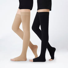 Load image into Gallery viewer, Traceless High Elastic 2 Pressure Stockings Nursing Compression Stocking Unisex Medical Class Sleep Feet Varicose Vein Socks
