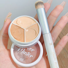 Load image into Gallery viewer, 3-Color Concealer Palette Foundation Cream Full Coverage Suit for All Skin Face Makeup Cover Dark Circles Acne Pores Cream
