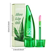 Load image into Gallery viewer, Long Lasting Natural Aloe Lipstick Lip Tint Aloe Vera Lip Gloss Warm and Color Changing Lip Gloss Winter Moisturizing Lip Oil
