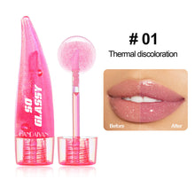 Load image into Gallery viewer, Pearlescent Glassy Lip Oil Changing Lip Gloss Natural Pink Moisturizing Color Lip Balm Reduce Lip Lines Jelly Plump Lips Care
