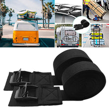 Load image into Gallery viewer, 2Pcs 9.8ft Car Roof Rack Kayak Cam Buckle Lashing Strap Luggage Strap Polyester Quick Release Lashing With Buckles
