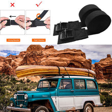 Load image into Gallery viewer, 2Pcs 9.8ft Car Roof Rack Kayak Cam Buckle Lashing Strap Luggage Strap Polyester Quick Release Lashing With Buckles
