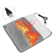 Load image into Gallery viewer, Super Soft Winter Warm Electric Foot Warmer Heater USB Plug-in Power Saving Warm Foot Cover Feet Heating Pads for Home Office
