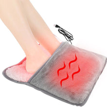 Load image into Gallery viewer, Super Soft Winter Warm Electric Foot Warmer Heater USB Plug-in Power Saving Warm Foot Cover Feet Heating Pads for Home Office
