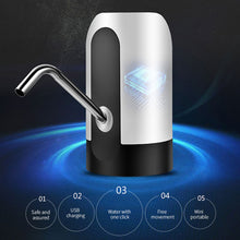Load image into Gallery viewer, Automatic Electric Water Gallon Pump Drink Dispenser Electric Magic Tap Water Bottle Pump USB Desktop Rechargeable Water Pump
