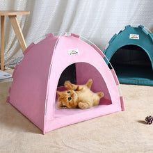 Load image into Gallery viewer, Pet Tent Bed Cats House Supplies Products Accessories Warm Cushions Furniture Sofa Basket Beds Winter Clamshell Kitten Tents Cat
