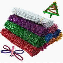 Load image into Gallery viewer, 100pcs Chenille Stem Pipe Kids DIY Creative Toys Chenille Sticks Cleaners Kindergarten Educational Handmade Material Plush Strips
