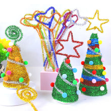 Load image into Gallery viewer, 100pcs Chenille Stem Pipe Kids DIY Creative Toys Chenille Sticks Cleaners Kindergarten Educational Handmade Material Plush Strips
