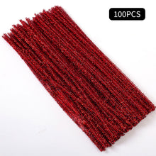 Load image into Gallery viewer, 100pcs Chenille Stem Pipe Kids DIY Creative Toys Chenille Sticks Cleaners Kindergarten Educational Handmade Material Plush Strips
