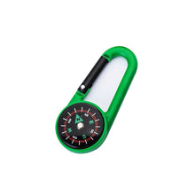 Load image into Gallery viewer, Mixed Colour Outdoor Camping Hiking Tactical Survival Mini Compass Carabiner Children's Toy Compass Small Gift
